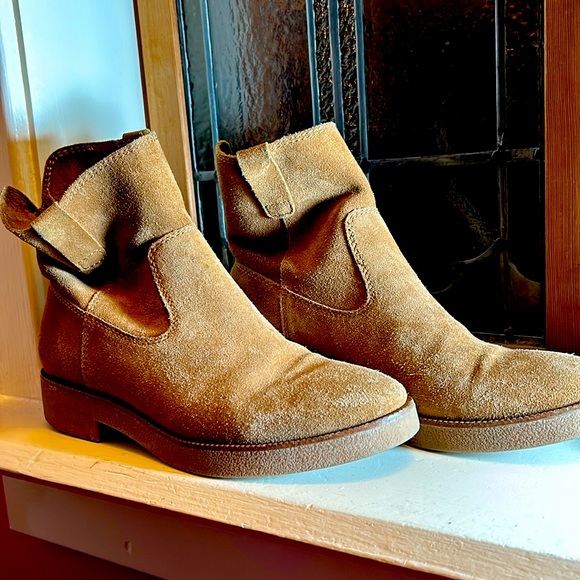 Lucky brand tan suede ankle boots size 9M - Picture 2 of 6